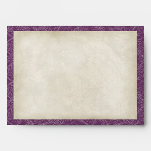 Peacock Feathers Wedding Invitation Envelope