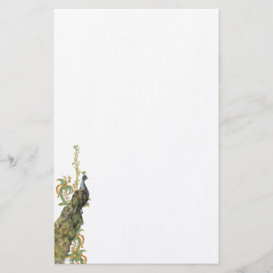Peacock & Filigree Stationery/Letterhead Stationery