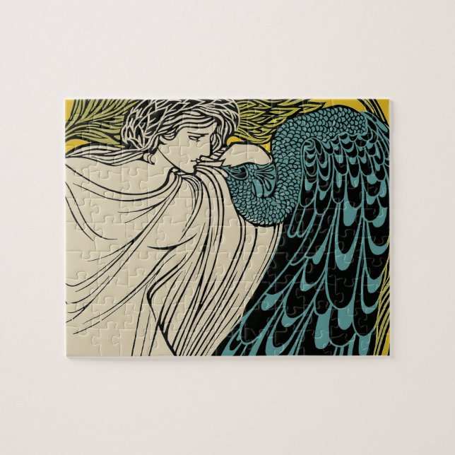 Peacock Fine Art Bird Jigsaw Puzzle (Horizontal)