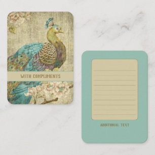 Peacock - Flat Note Card