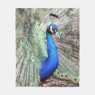 Peacock Fleece Blanket