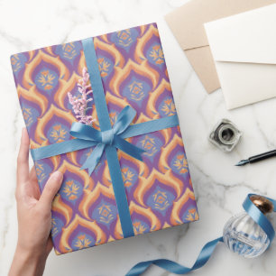 Peacock Floral Wrapping Paper