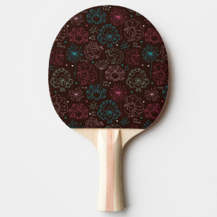 peacock flower india wallpaper vintage ping pong paddle