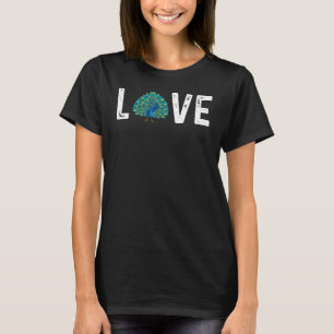 Peacock For Men Women Peafowl Bird Feather T-Shirt