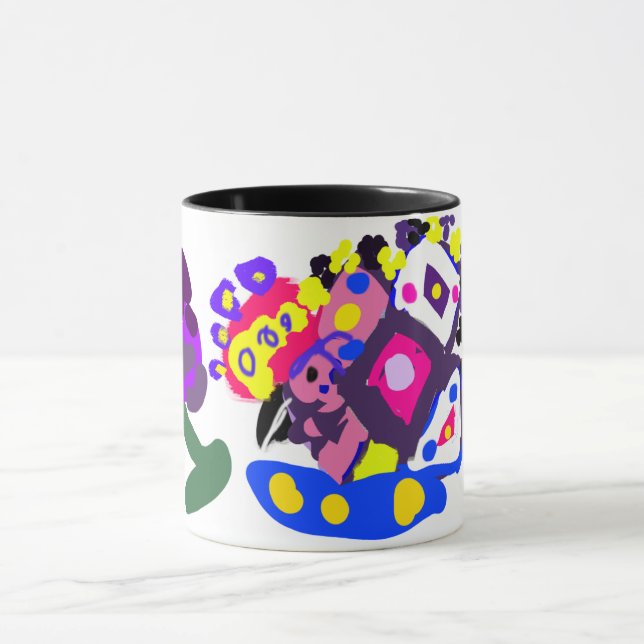 Peacock fun cool  mug (Center)