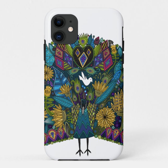 peacock garden Case-Mate iPhone case (Back)