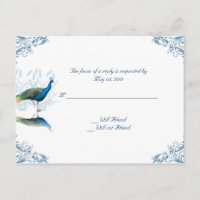 Peacock Garden in Blue and White