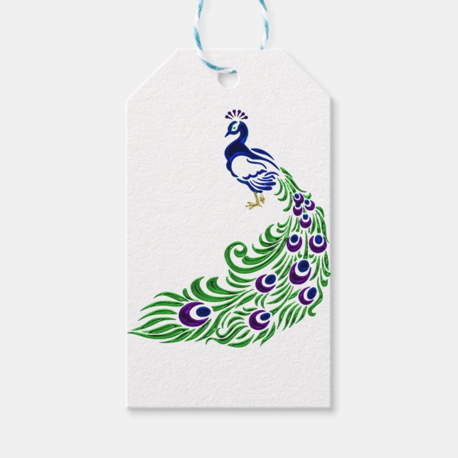 Peacock Gifts Gift Tags (Front)