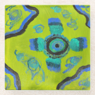Peacock Glass Coaster
