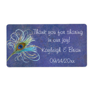 Peacock Glory Favour Stickers