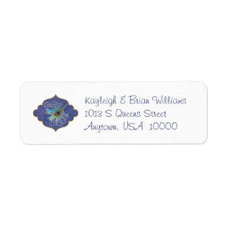 Peacock Glory Return Address Labels