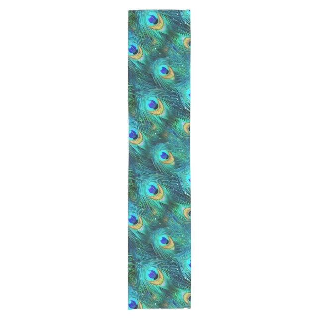 Peacock Glory Short Table Runner (Front)