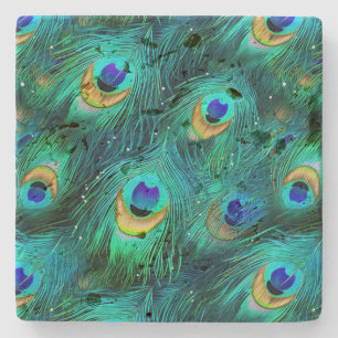 Peacock Glory Stone Coaster
