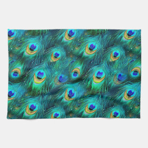 Peacock Glory Tea Towel