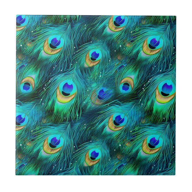 Peacock Glory Tile (Front)