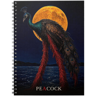 Peacock Glowing Legs gothic Surreal Notebook