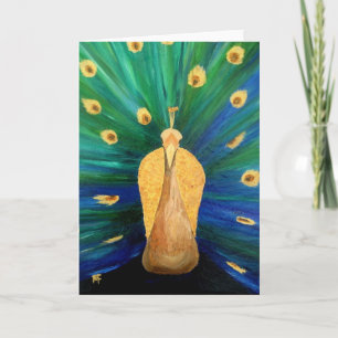 Peacock - Greeting Card