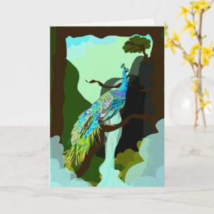 Peacock Greeting Card
