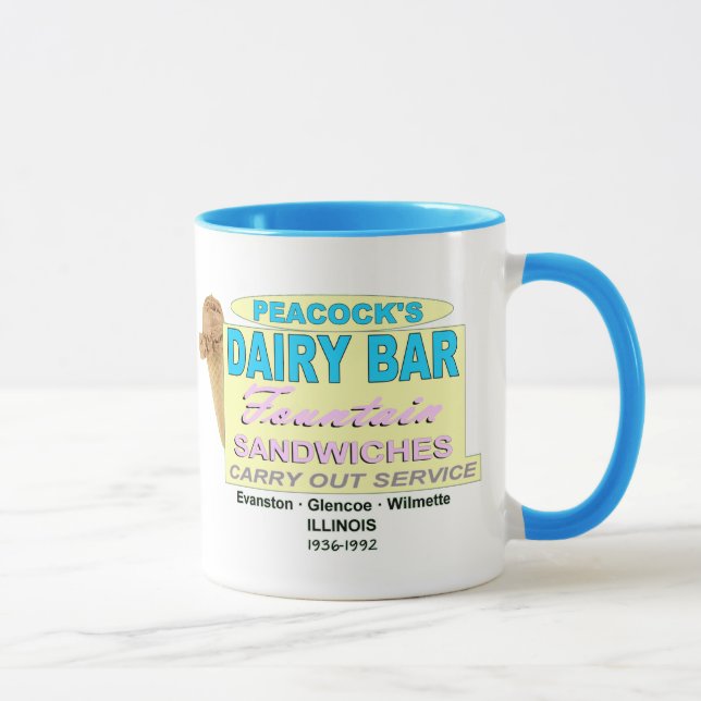 Peacock Ice Cream Company of Illinois Mug (Right)