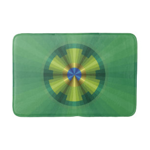 Peacock Illusion Bath Mat