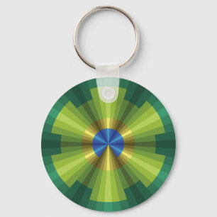 Peacock Illusion Keychain