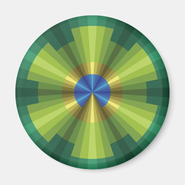 Peacock Illusion Magnet (Front)