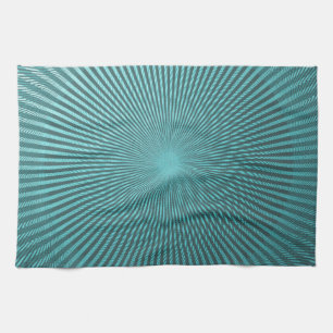 Peacock Illusion Tea Towel