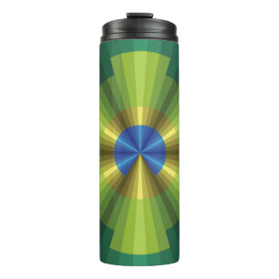 Peacock Illusion Thermal Tumbler