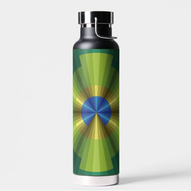 Peacock Illusion Water Bottle (Left)