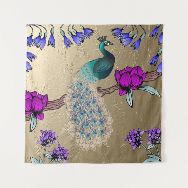 Peacock In Gold Tapestry (Front)