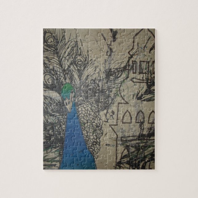 Peacock in India Jigsaw Puzzle (Vertical)