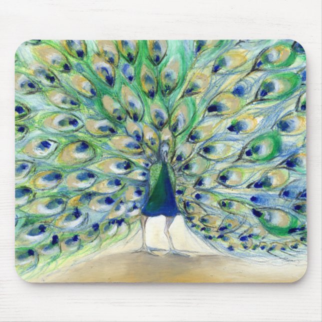 Peacock in San Diego 2 2013 Mouse Mat (Front)