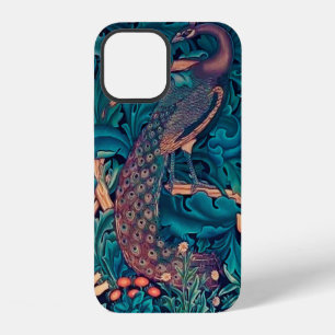 Peacock in The Forest, William Morris iPhone 12 Case