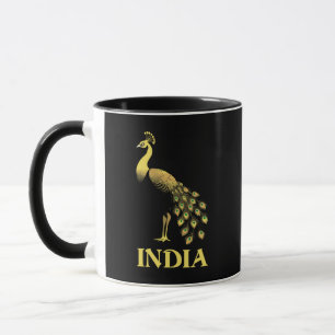 Peacock India National Bird Mug