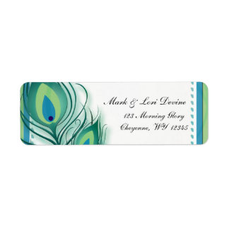 Peacock inspired Designer labels