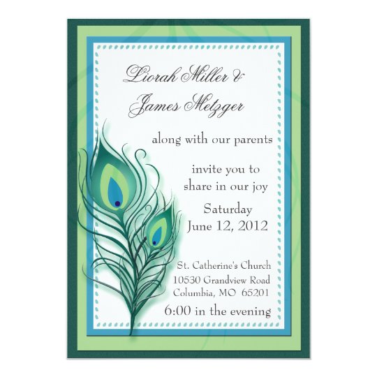 Peacock Wedding Invitations Uk 3