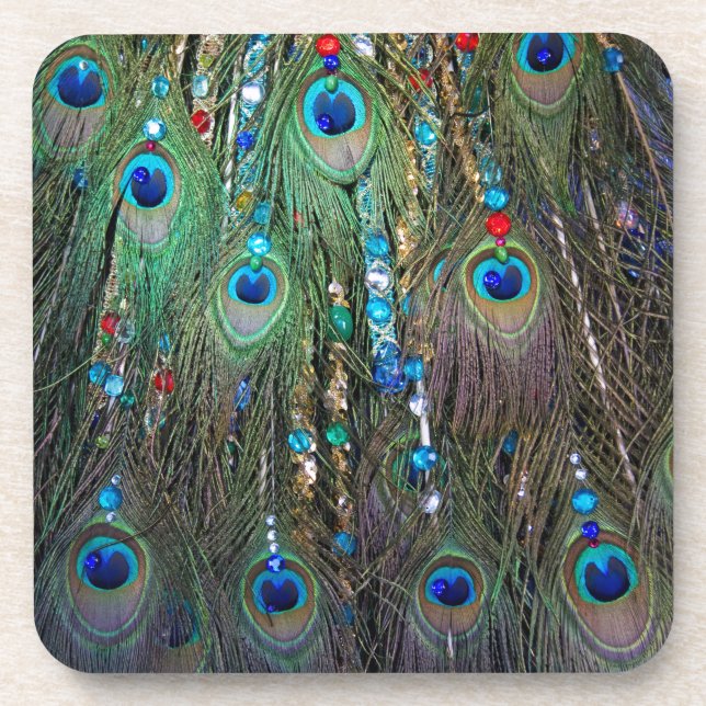 Peacock Jewelery Coaster (Front)