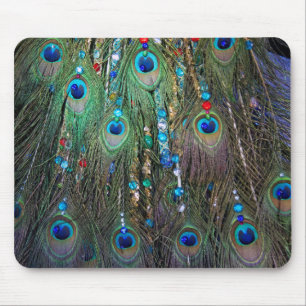 Peacock Jewelery Mouse Mat