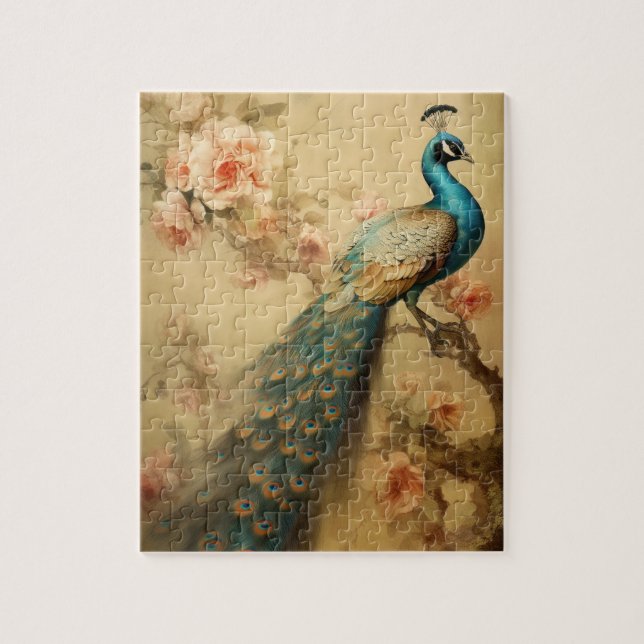 Peacock Jigsaw Puzzle (Vertical)