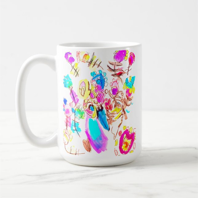 Peacock Joy Kind  Coffee Mug (Left)