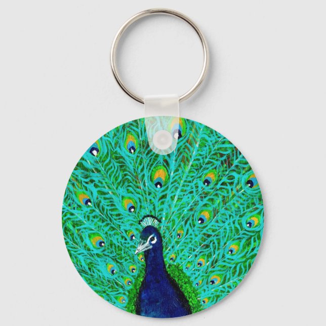 Peacock Key Ring (Front)
