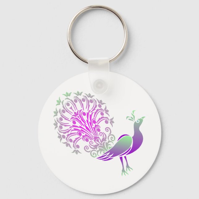 Peacock Key Ring (Front)
