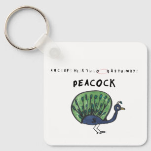 Peacock Keychain