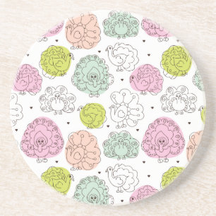 peacock kids wallpaper vintage coaster