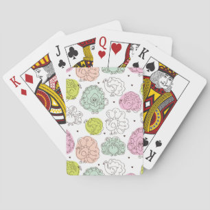 peacock kids wallpaper vintage playing cards