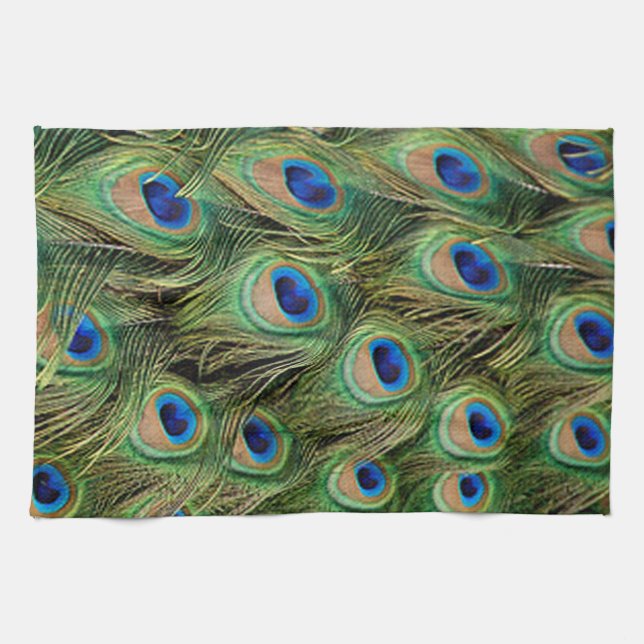 Peacock Kitchen Towel (Horizontal)