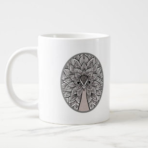 Peacock Large Coffee Mug