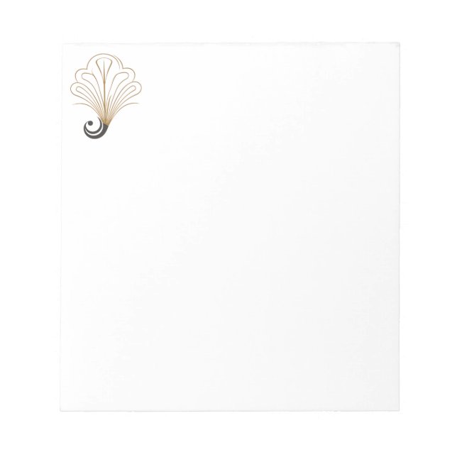  Peacock logo pattern symbol Notepad (Front)