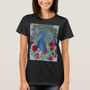 Peacock love rose T-Shirt