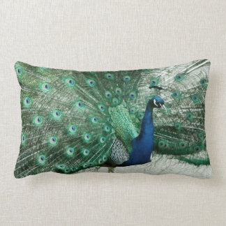 Peacock Lumbar Cushion